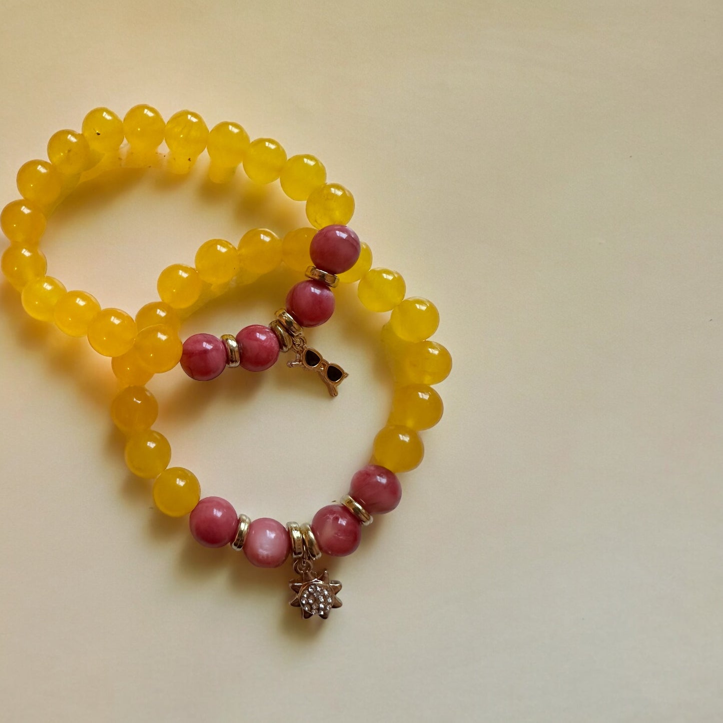 Summer Lovin’ -Authentic Gemstones & 14k Gold Plated Charm